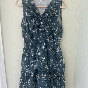 ANNA CATE Charlotte Floral Ruffle Tiered Dress